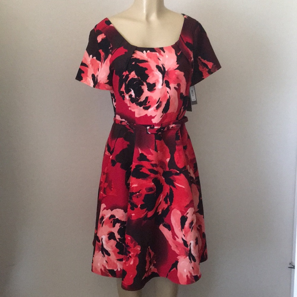 Cap Sleeve Belted Dress (Eva Mendes)
